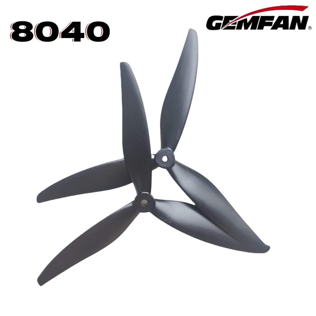 Drone Racing Motor - Gemfan 8040 8X4X3 3-blade 8-inch Propeller