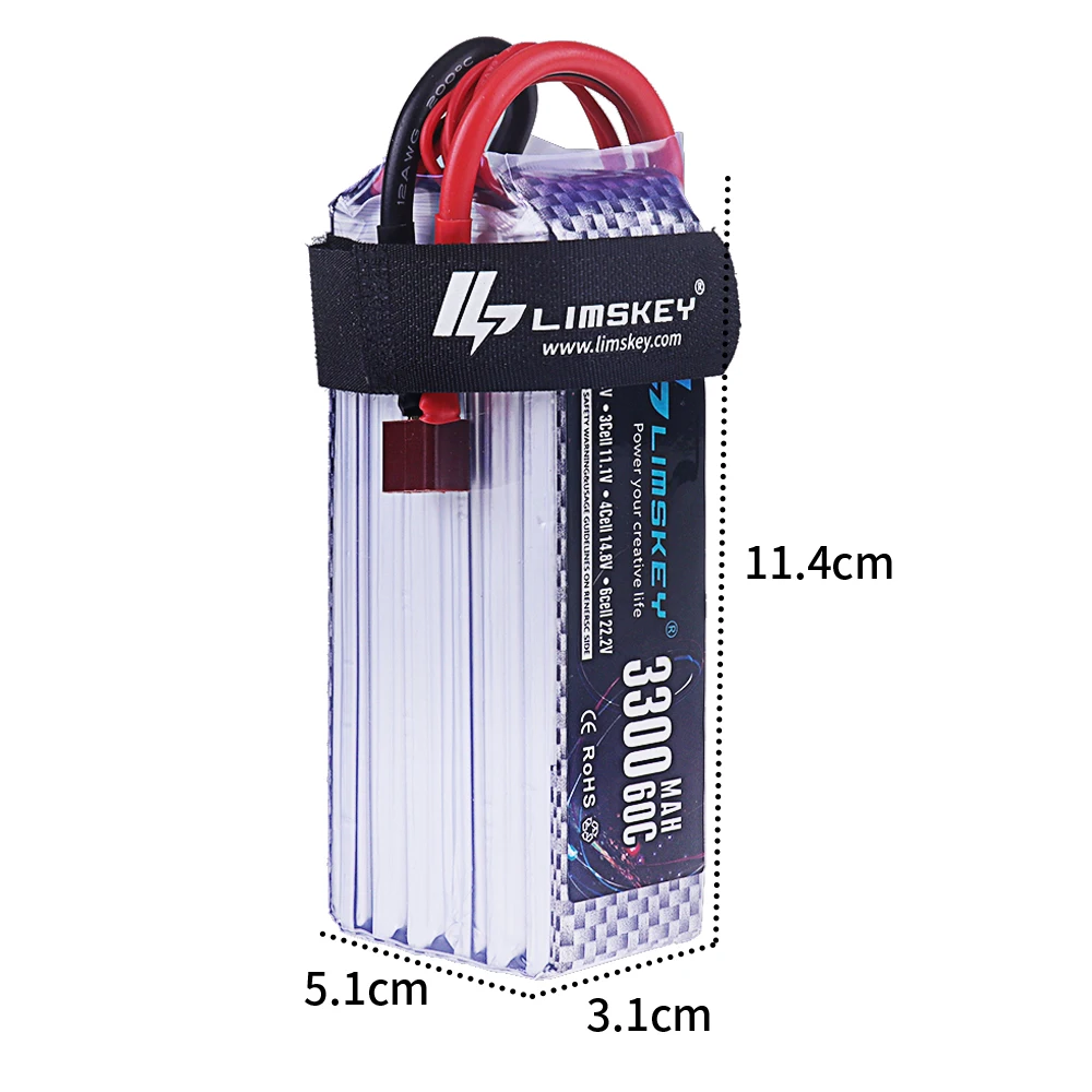Brand NEW 3300mah 22.2V 60C 6S - đánh giá và giá Drone Racing Battery