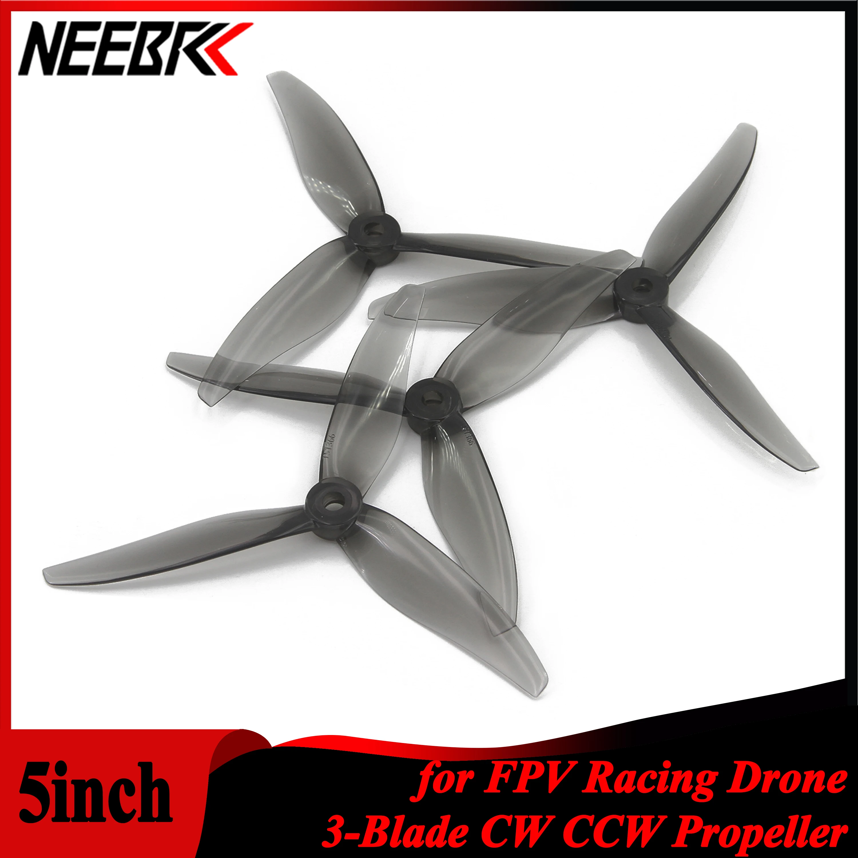 NEEBRC 12 Pairs 5 inch Props 3 - đánh giá và giá Drone Racing Motor